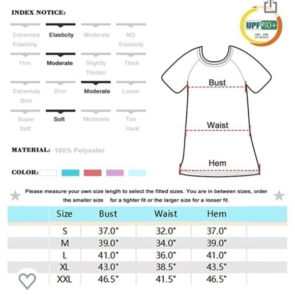 UPF 50+ sun protective workout top. - Picture 6 of 6